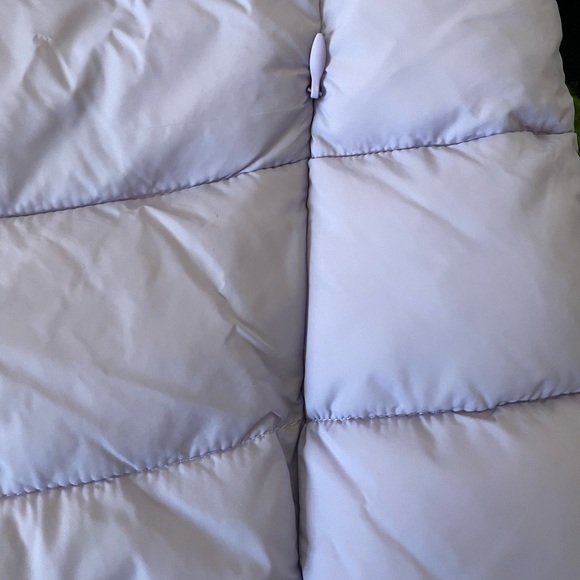 Zara water repelllent cropped lila lavender puffer hoodie jacket - Picture 7 of 12